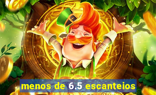 menos de 6.5 escanteios