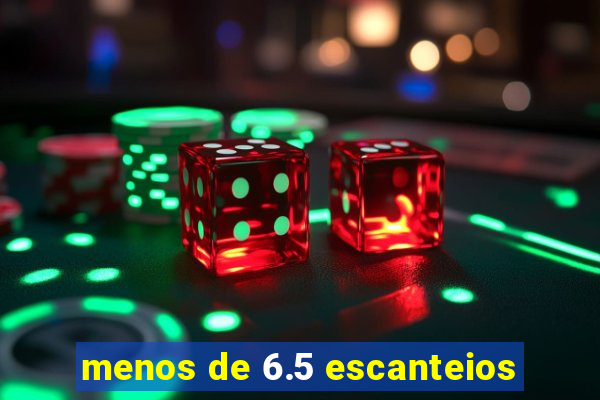 menos de 6.5 escanteios