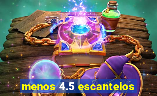 menos 4.5 escanteios