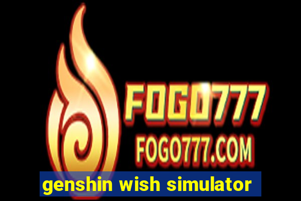 genshin wish simulator