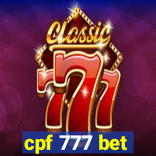 cpf 777 bet