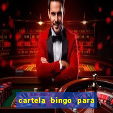 cartela bingo para cha de cozinha imprimir gratis