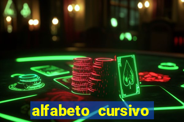 alfabeto cursivo para treinar caligrafia