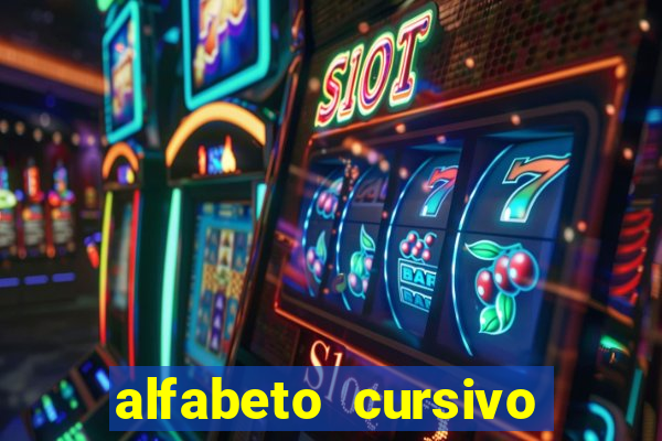 alfabeto cursivo para treinar caligrafia