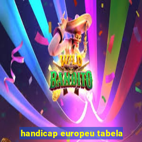 handicap europeu tabela