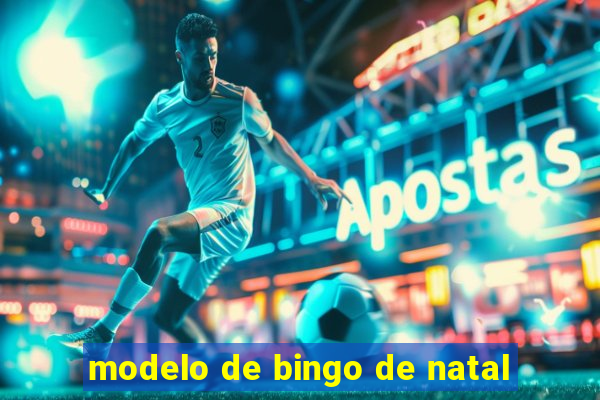 modelo de bingo de natal