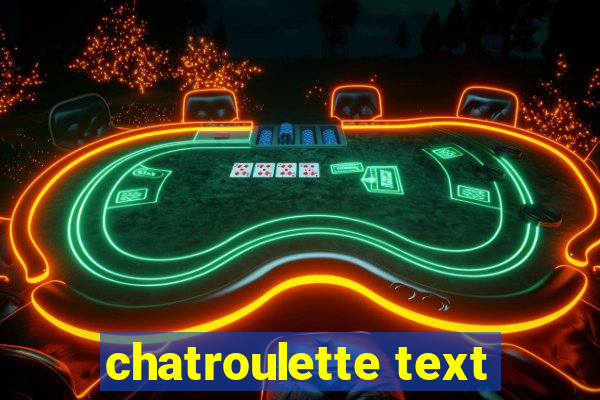 chatroulette text