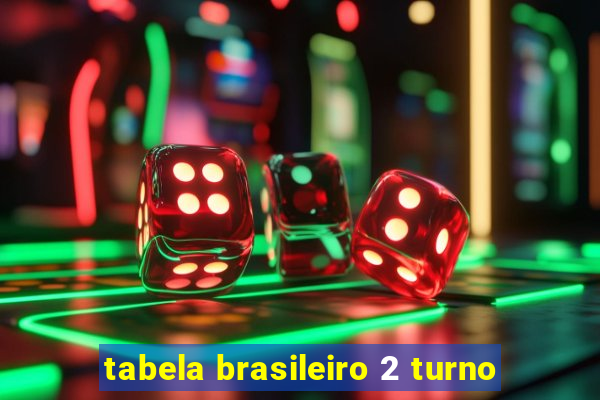 tabela brasileiro 2 turno