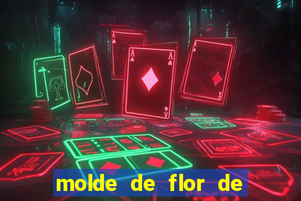 molde de flor de eva grande para imprimir