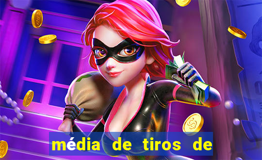 média de tiros de meta por jogo