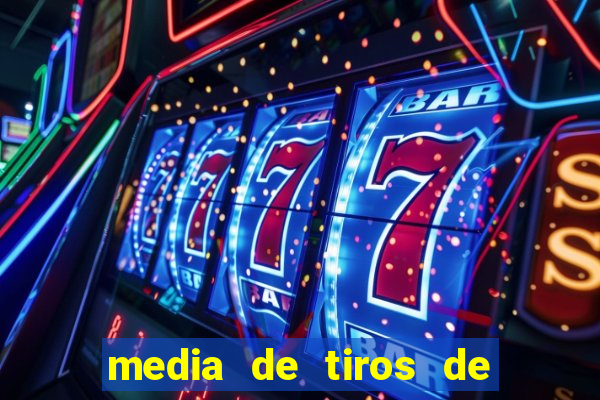 media de tiros de meta por jogo