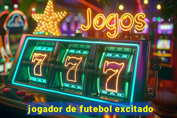 jogador de futebol excitado