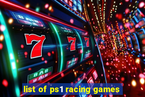 list of ps1 racing games