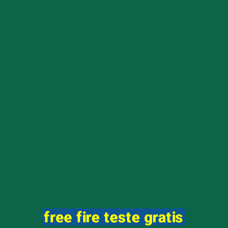 free fire teste gratis