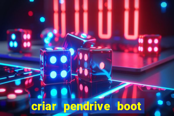 criar pendrive boot windows 10