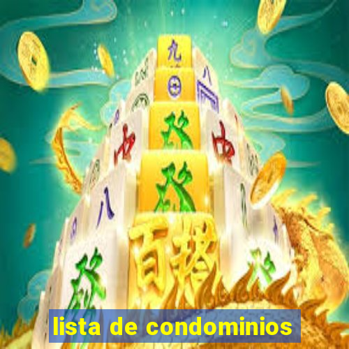 lista de condominios