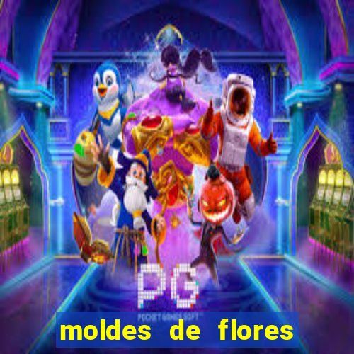 moldes de flores gigantes para imprimir