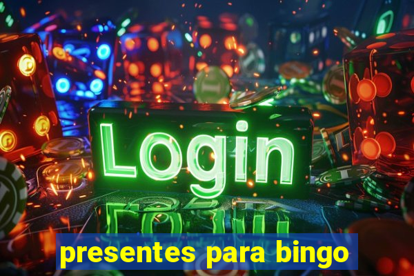 presentes para bingo