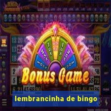 lembrancinha de bingo