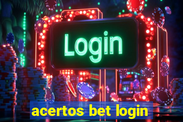 acertos bet login