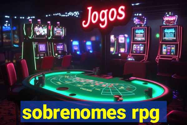 sobrenomes rpg