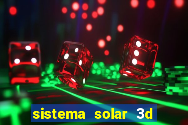 sistema solar 3d em movimento