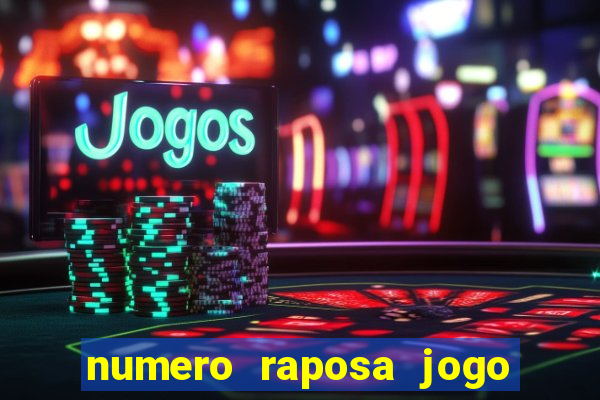 numero raposa jogo do bicho