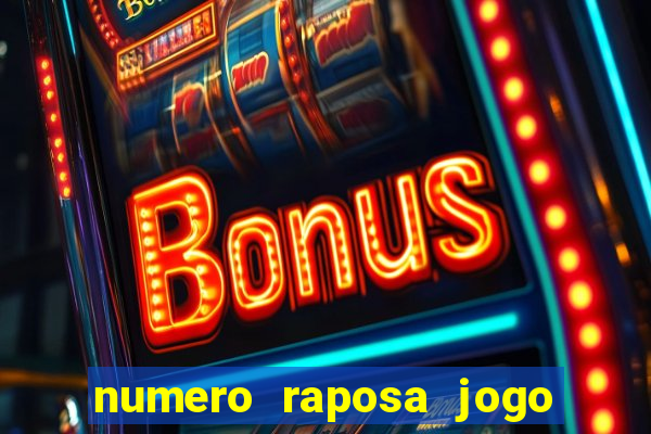 numero raposa jogo do bicho