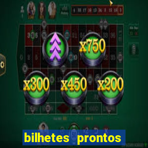 bilhetes prontos futebol hoje