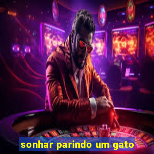 sonhar parindo um gato