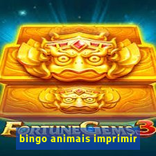 bingo animais imprimir