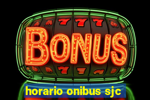 horario onibus sjc