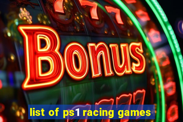 list of ps1 racing games