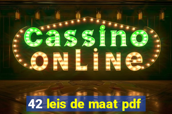 42 leis de maat pdf