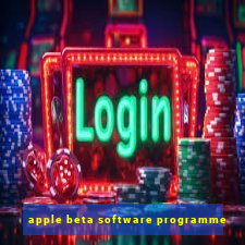 apple beta software programme