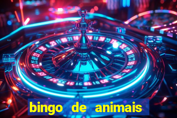 bingo de animais para educa??o infantil