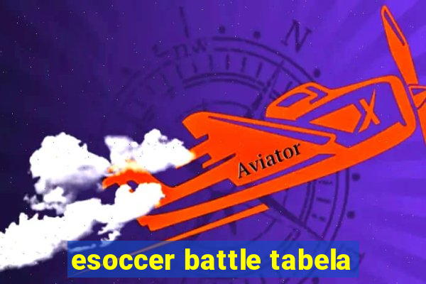 esoccer battle tabela