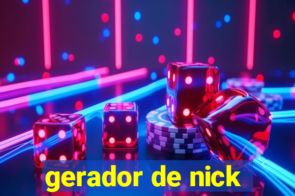 gerador de nick