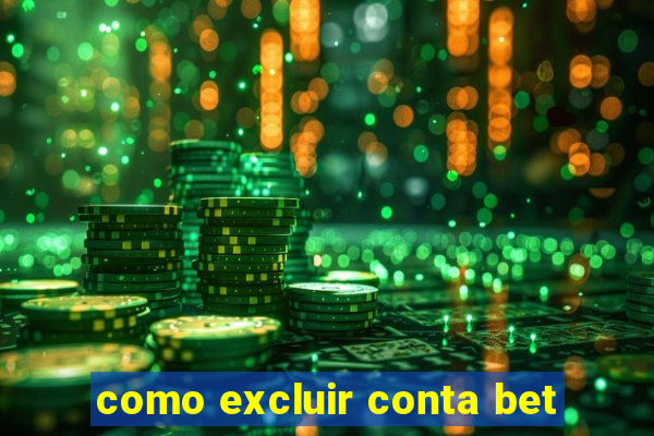 como excluir conta bet