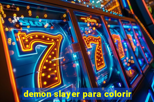 demon slayer para colorir