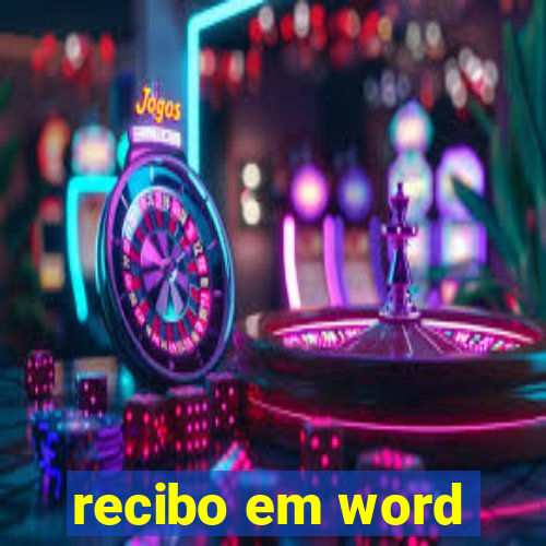 recibo em word