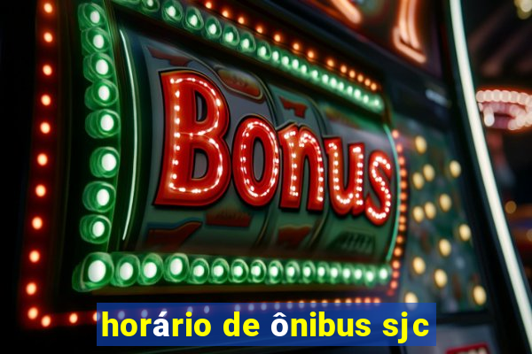 horário de ônibus sjc