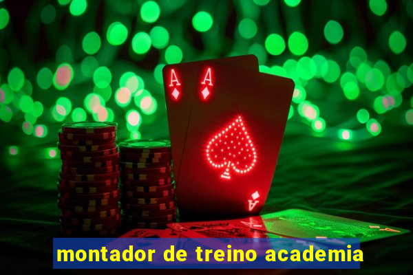 montador de treino academia