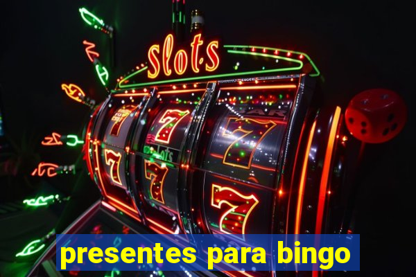 presentes para bingo