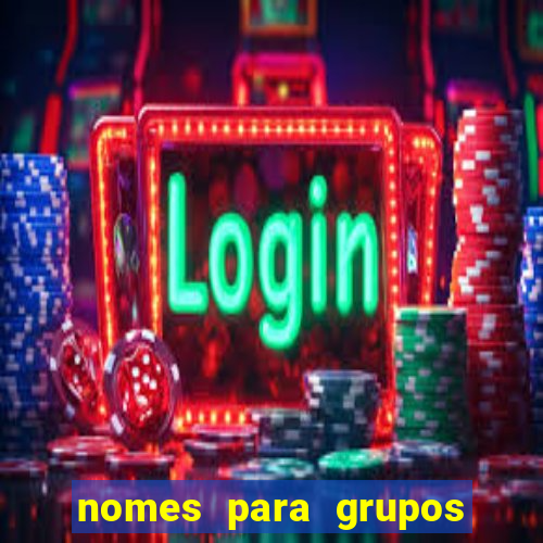 nomes para grupos de loteria no zap