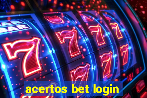 acertos bet login