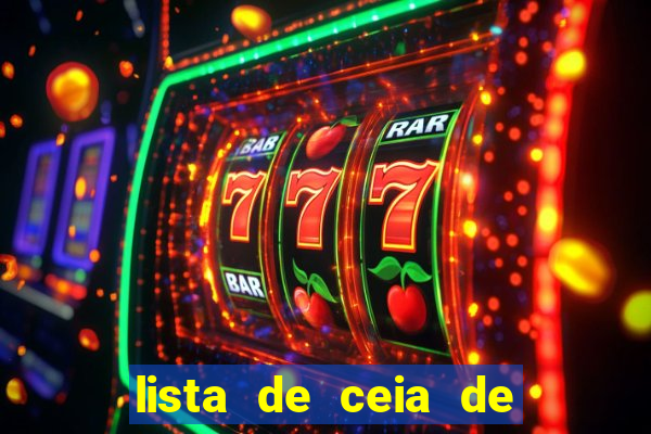 lista de ceia de natal completa