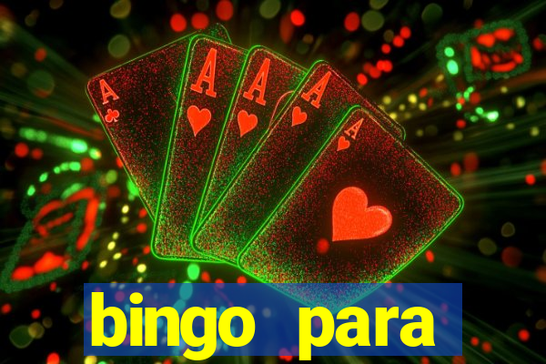 bingo para despedida de solteira para imprimir