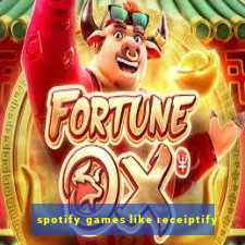 spotify games like receiptify